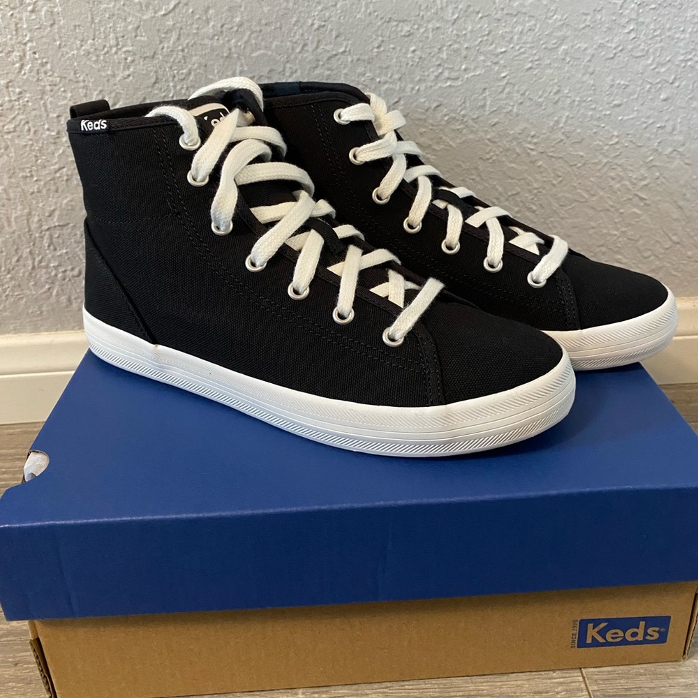 New Keds Kickstart Hi Canvas Lace Up Sneakers